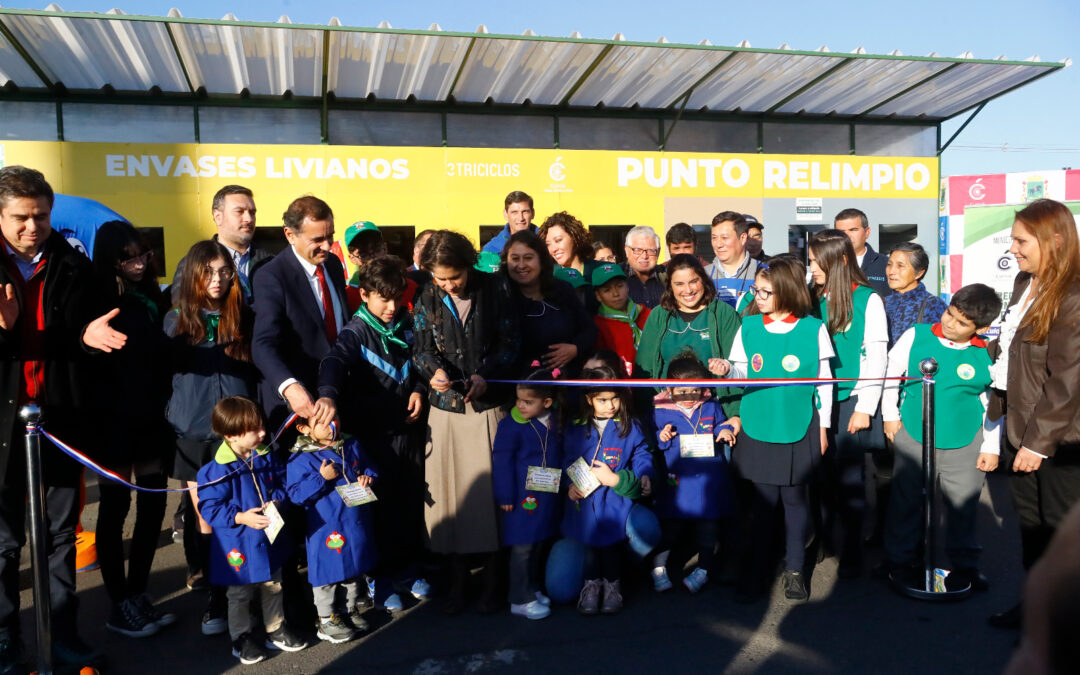 Inauguran punto limpio de envases y embalajes para cumplir con Ley REP en Curicó