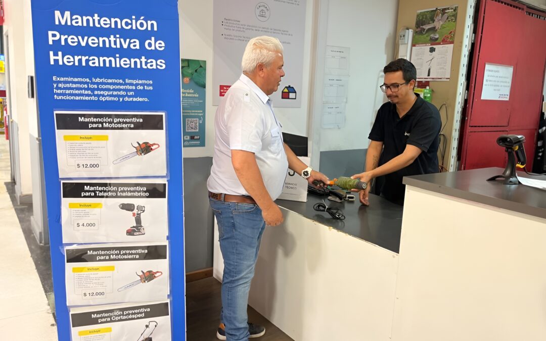 Sodimac lanzó servicio de mantención de herramientas que promueve la economía circular